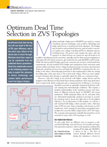 Optimum Dead Time Selection in ZVS Topologies