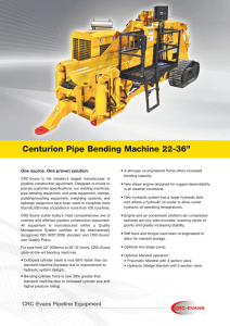 Centurion Pipe Bending Machine 22-36 - CRC