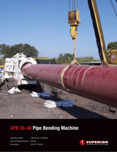 SPB 36-48 Pipe Bending machine