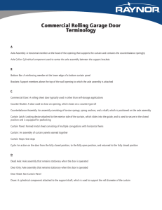 Commercial Rolling Garage Door Terminology