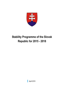 Stability Programme of the Slovak Republic for 2015