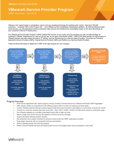 VMware® Service Provider Program