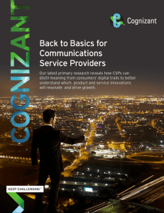 Back to Basics for Communications Service Providers