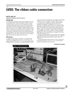 LVDS: The ribbon cable connection