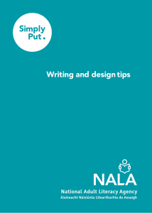 Writing and Design Tips