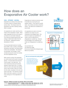 How does an Evaporative Air Cooler work?