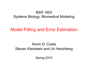 Model Fitting and Error Estimation