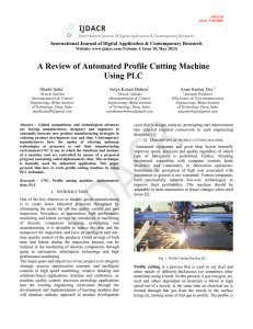 A Review of Automated Profile Cutting Machine Using PLC