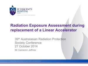 Shielding Assessment and Radiation Exposure Adjacent to a Linear