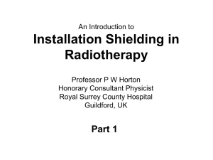 Installation Shielding in Radiotherapy