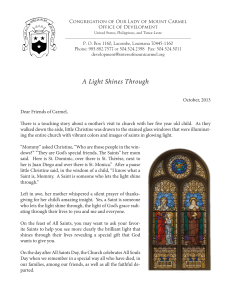A Light Shines Through - Sisters Of Mount Carmel