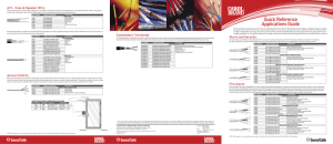 Quick Reference Applications Guide