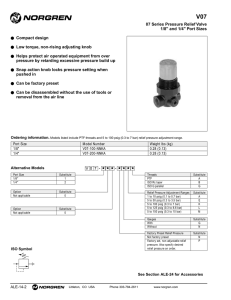 q Compact design q Low torque, non-rising adjusting knob q Helps