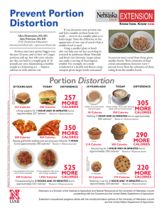Prevent Portion Distortion - UNL Food