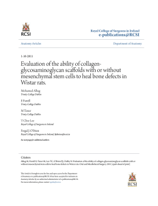 Evaluation of the ability of collagen