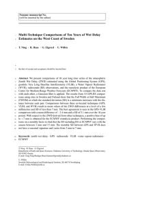 Multi-Technique Comparisons of Ten Years of Wet Delay Estimates