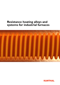 Resistance heating alloys and systems for industrial furnaces