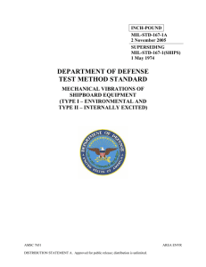 MIL-STD-167-1, Mechanical Vibrations of