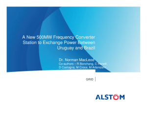 A New 500MW Frequency Converter Station to Exchange Power