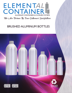 BRUSHED ALUMINUM BOTTLES