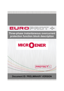 Three-phase instantaneous overcurrent protection