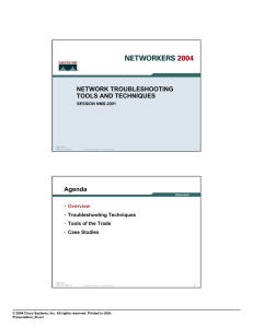 network troubleshooting tools and techniques