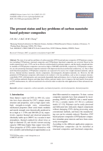The present status and key problems of carbon nanotube based