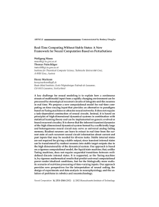 Real-Time Computing Without Stable States: A New Framework for