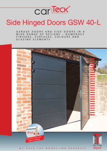 Side Hinged Doors GSW 40-L