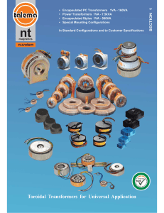 Toroidal Transformer Catalog