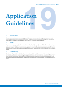 Application Guidelines - Baltimore Aircoil Europe