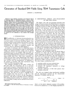 Generation of Standard EM Fields Using TEM Transmission