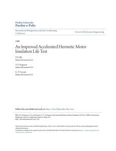 An Improved Accelerated Hermetic Motor Insulation - Purdue e-Pubs