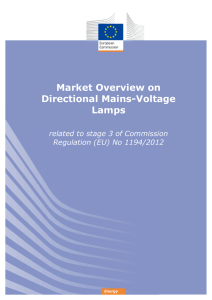 Market Overview on Directional Mains-Voltage Lamps