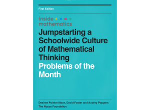 Jumpstarting a Schoolwide Culture of Mathematical Thinking