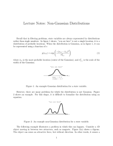 Lecture Notes: Non-Gaussian Distributions