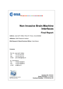 Non Invasive Brain-Machine Interfaces