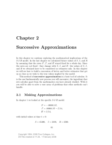 Chapter 2 Successive Approximations
