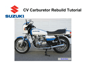 CV Carburetor Rebuild Tutorial