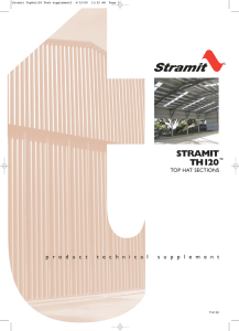 Stramit TH120 Top Hat Sections Product Technical Supplement