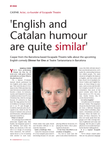 English and Catalan humour are quite similar