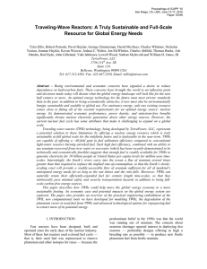 Traveling-Wave Reactors: A Truly Sustainable and Full