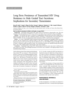Long-Term Persistence of Transmitted HIV Drug Resistance in Male