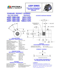 6209 Series Rotary Potentiometer