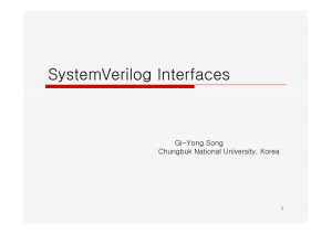 SystemVerilog Interfaces