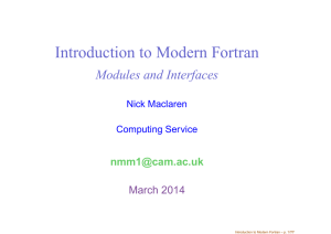 Modules and Interfaces