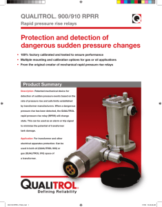 Protection and detection of dangerous sudden pressure changes