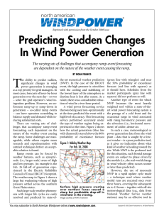 Predicting Sudden Changes In Wind Power