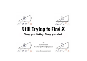 Still Trying to Find X