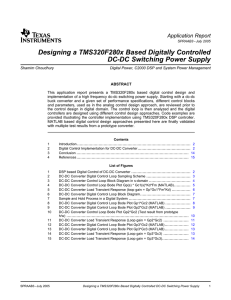 Designing a TMS320F280x Based Digitally Controlled DC